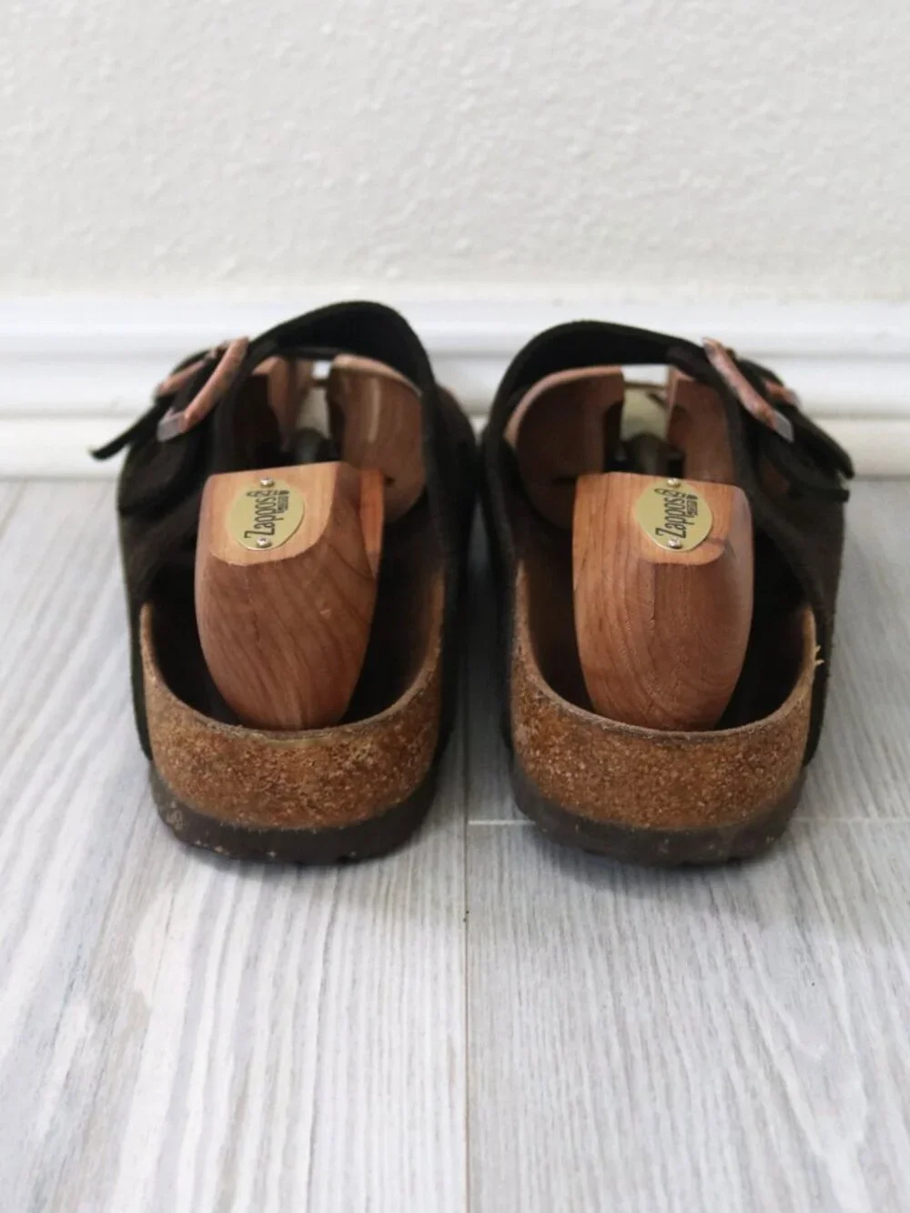 Birkenstock Arizona M 10.5 W 12.5 Mocha Strap Outdoor Gorpcore Slip-On Sandals